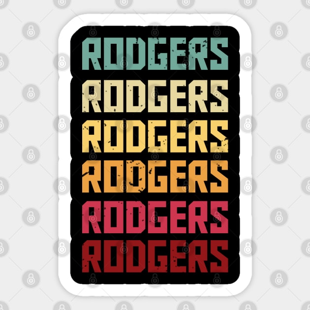 Aaron Rodgers vintage Sticker by AlfinStudio